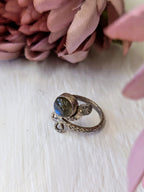 Tarnished Sterling Silver Ring - Size 8 by Ash & Rose