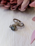 Tarnished Sterling Silver Ring - Size 8 by Ash & Rose