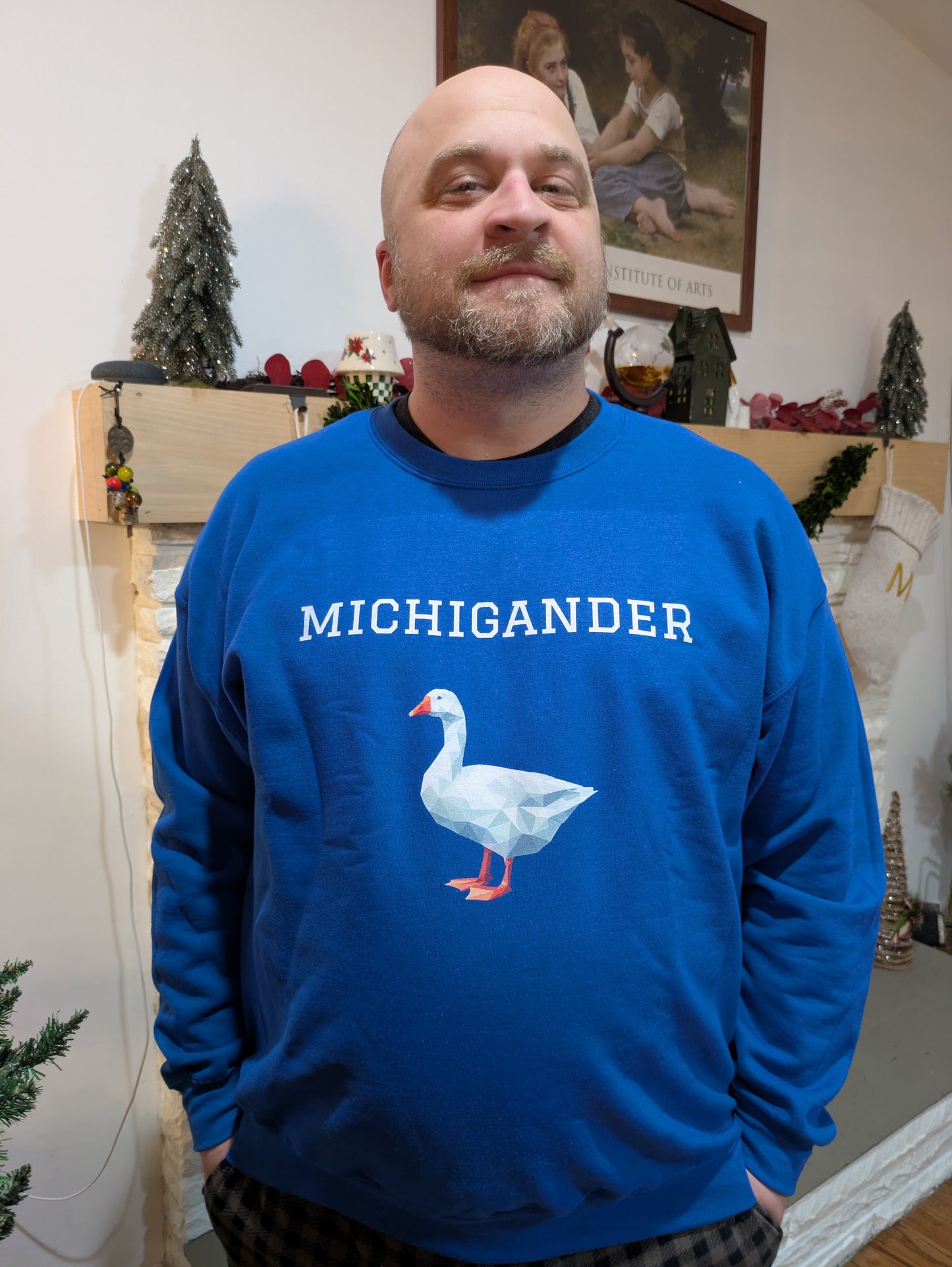 Michigander Goose Sweatshirt (collegiate)