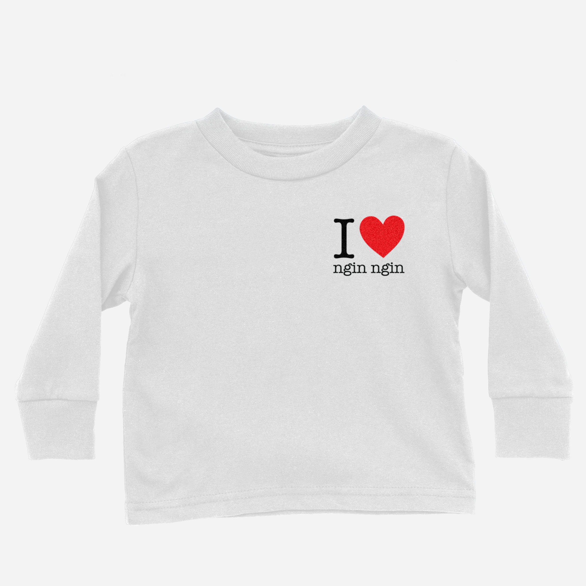 I Heart Grandma Taishanese Paternal Long Sleeve Shirt (Toddler)
