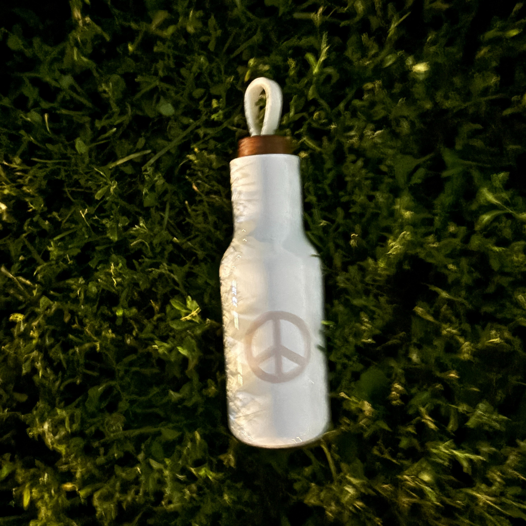 Peace Sign Stainless Steel Water Bottle | Insulated Water Canister | 20oz
