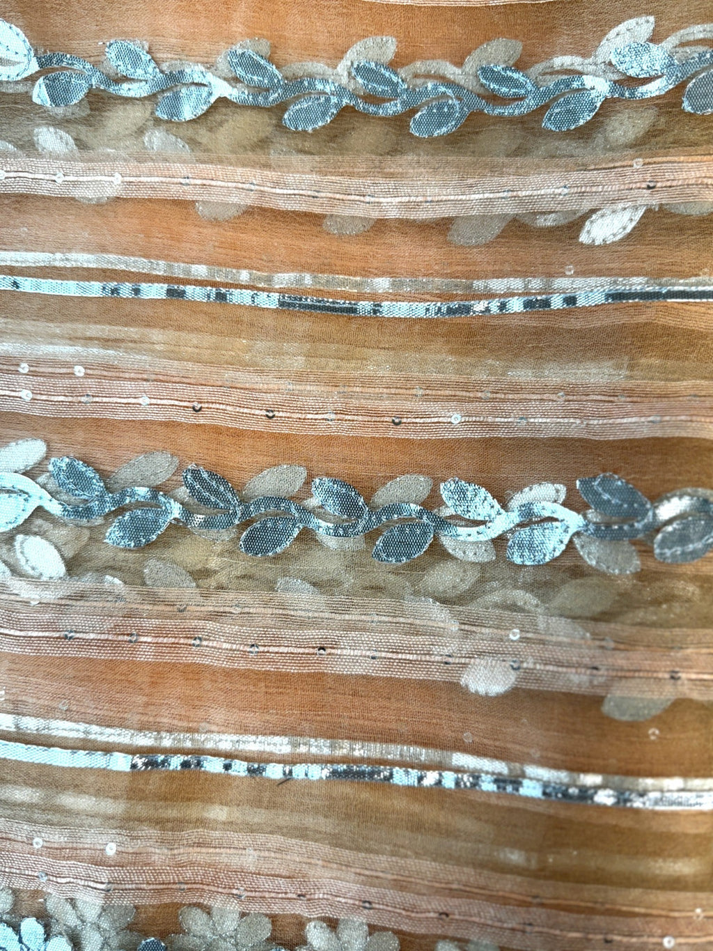 Dupatta with Silver Gota Work