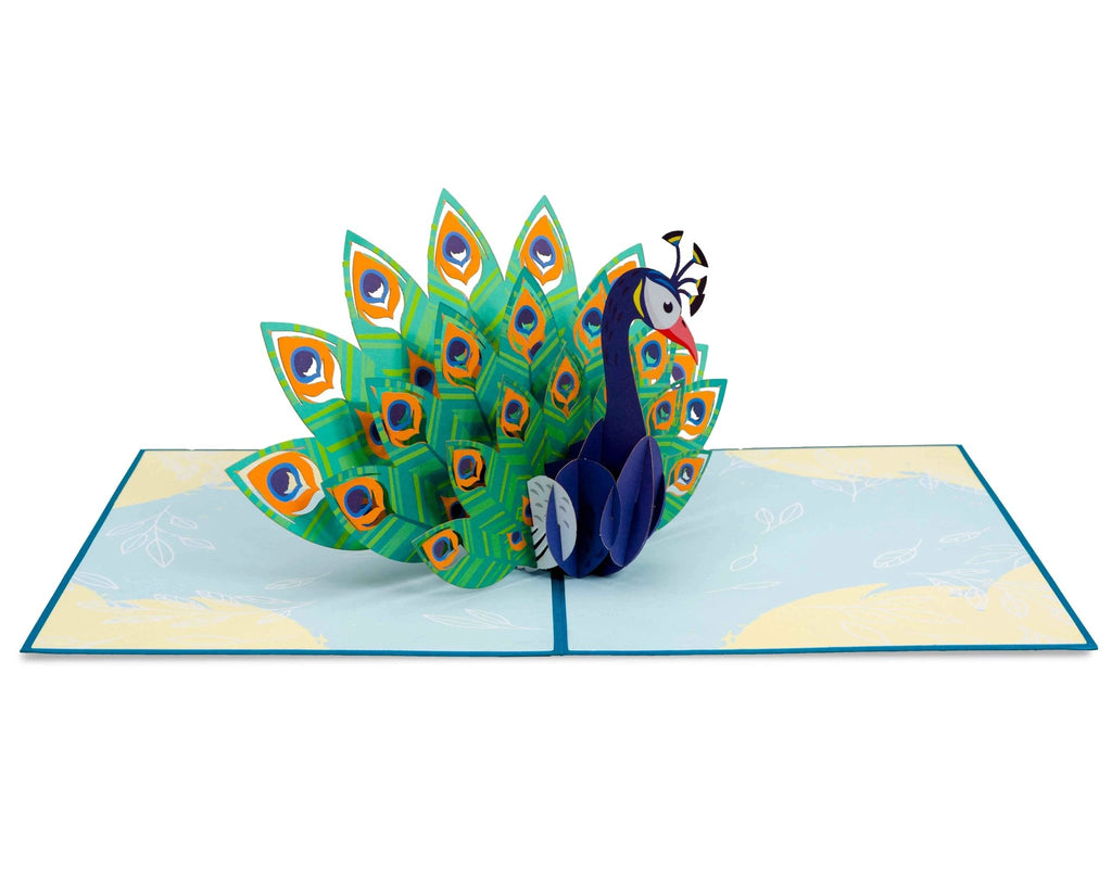 Peacock Pop Up Card by Paper Love