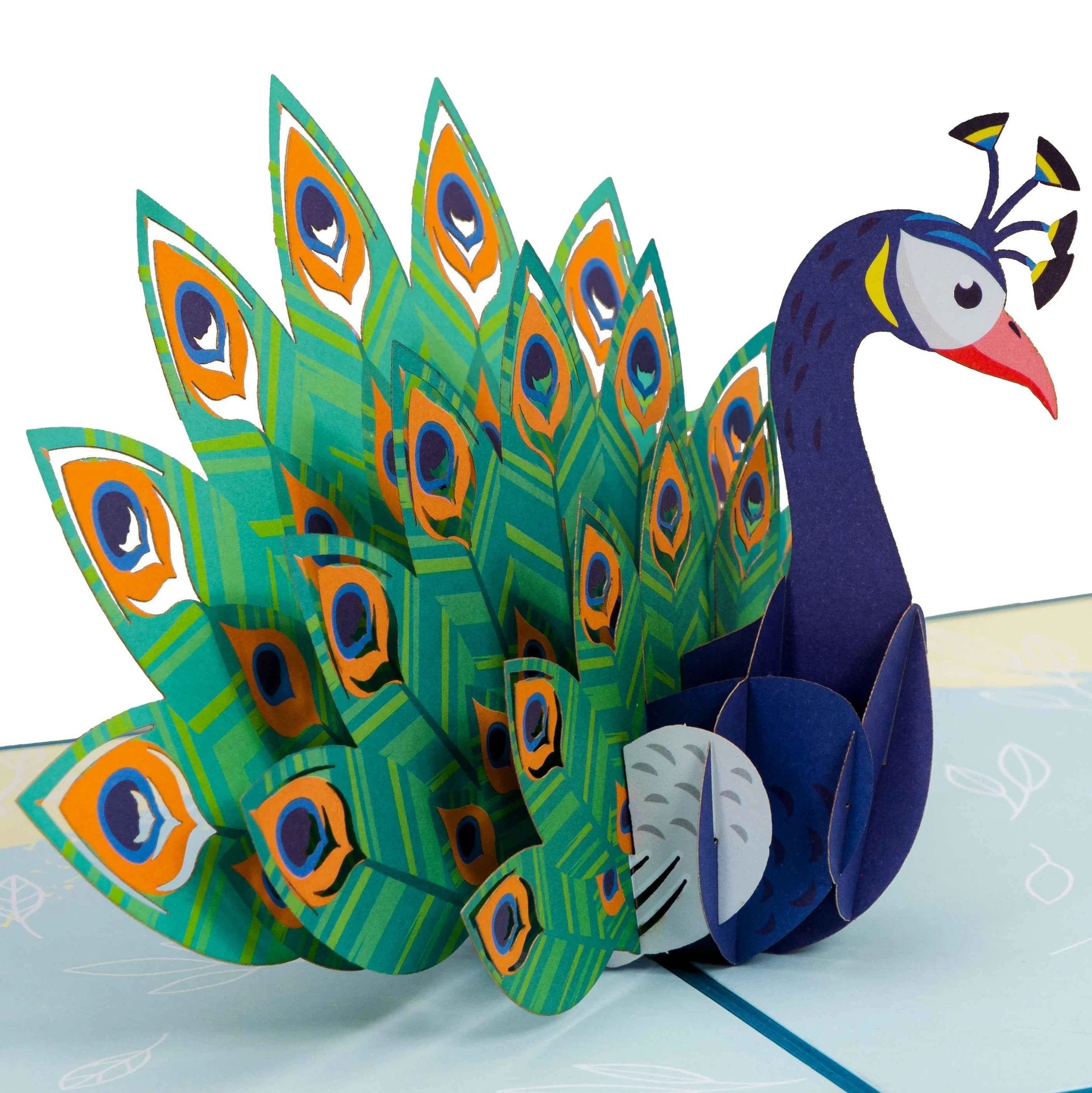 Peacock Pop Up Card by Paper Love