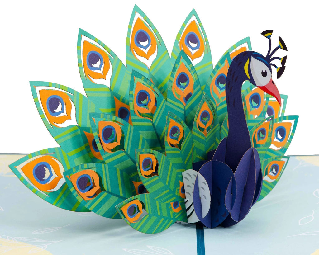 Peacock Pop Up Card by Paper Love