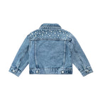 Light Wash Pearl Denim Jeans Jacket