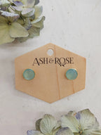 Pebble Stud Earrings - Gold by Ash & Rose