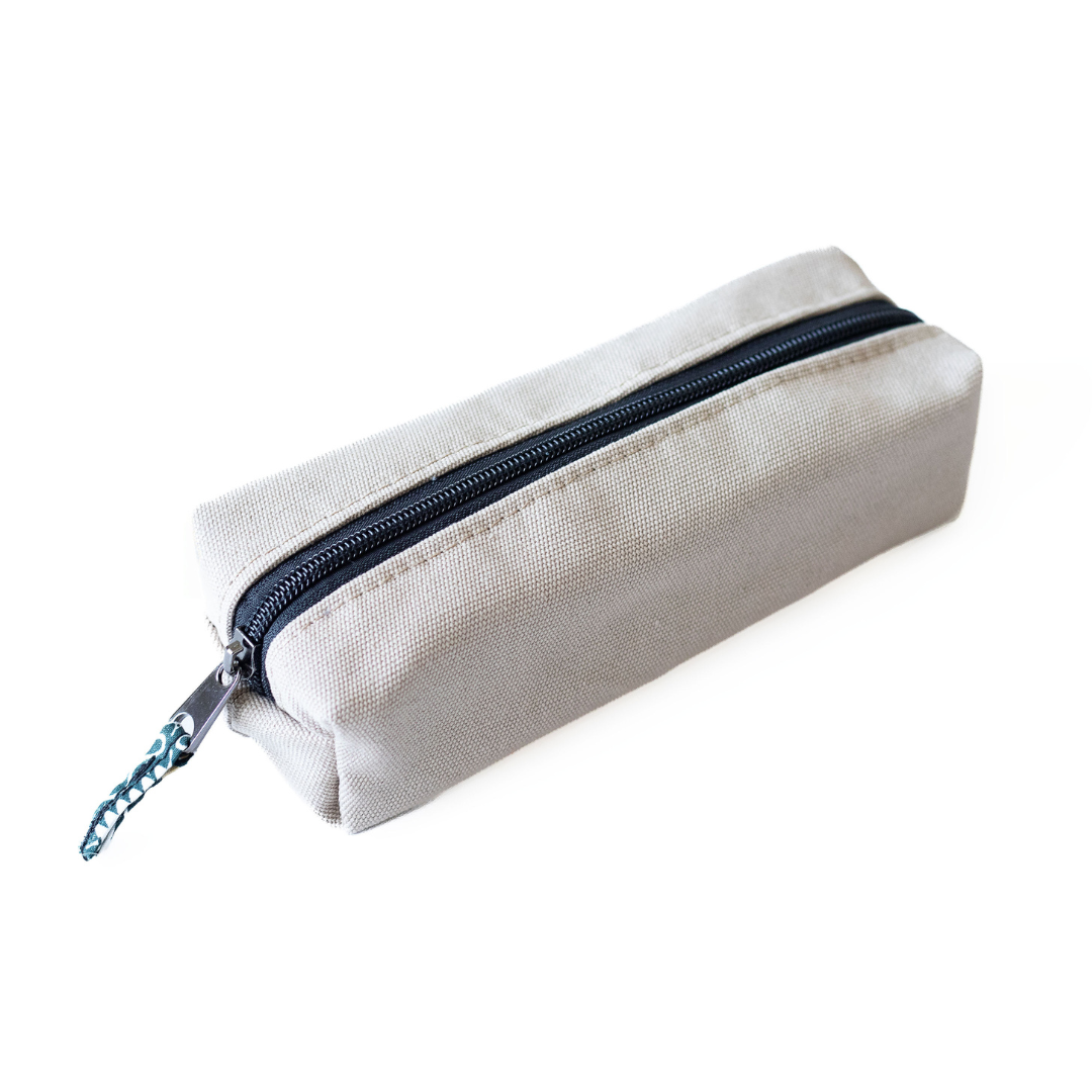 Canvas Pencil Pouch, Zipper Pencil Bag Case