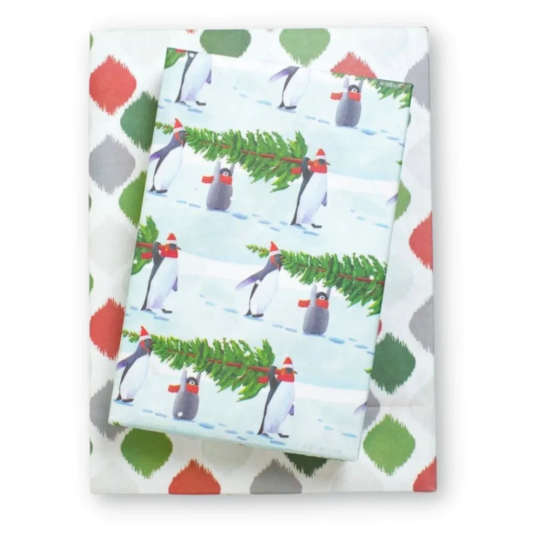 Double-Sided Eco Wrapping Paper – Holiday | Recyclable & Compostable Gift Wrap