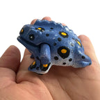 1.5" Wooden Musical Frog - Stone Design (Percussion Instrument) by Music Frog Co