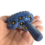 1.5" Wooden Musical Frog - Stone Design (Percussion Instrument) by Music Frog Co