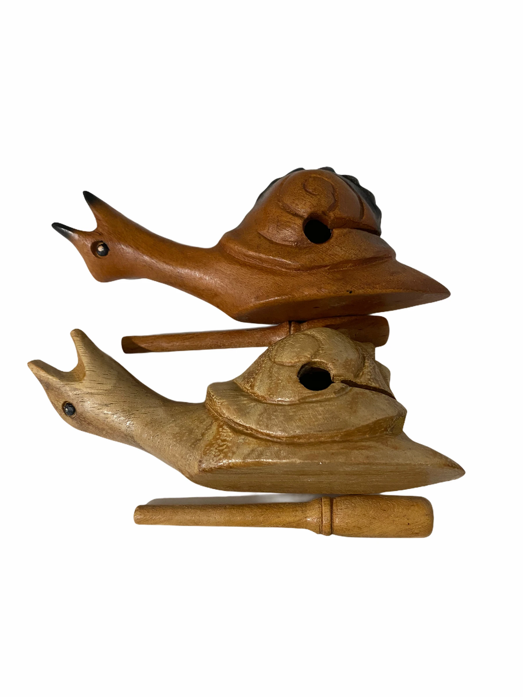 Wooden Musical Snail Percussion Instrument by Music Frog Co
