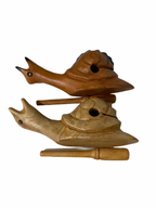 Wooden Musical Snail Percussion Instrument by Music Frog Co