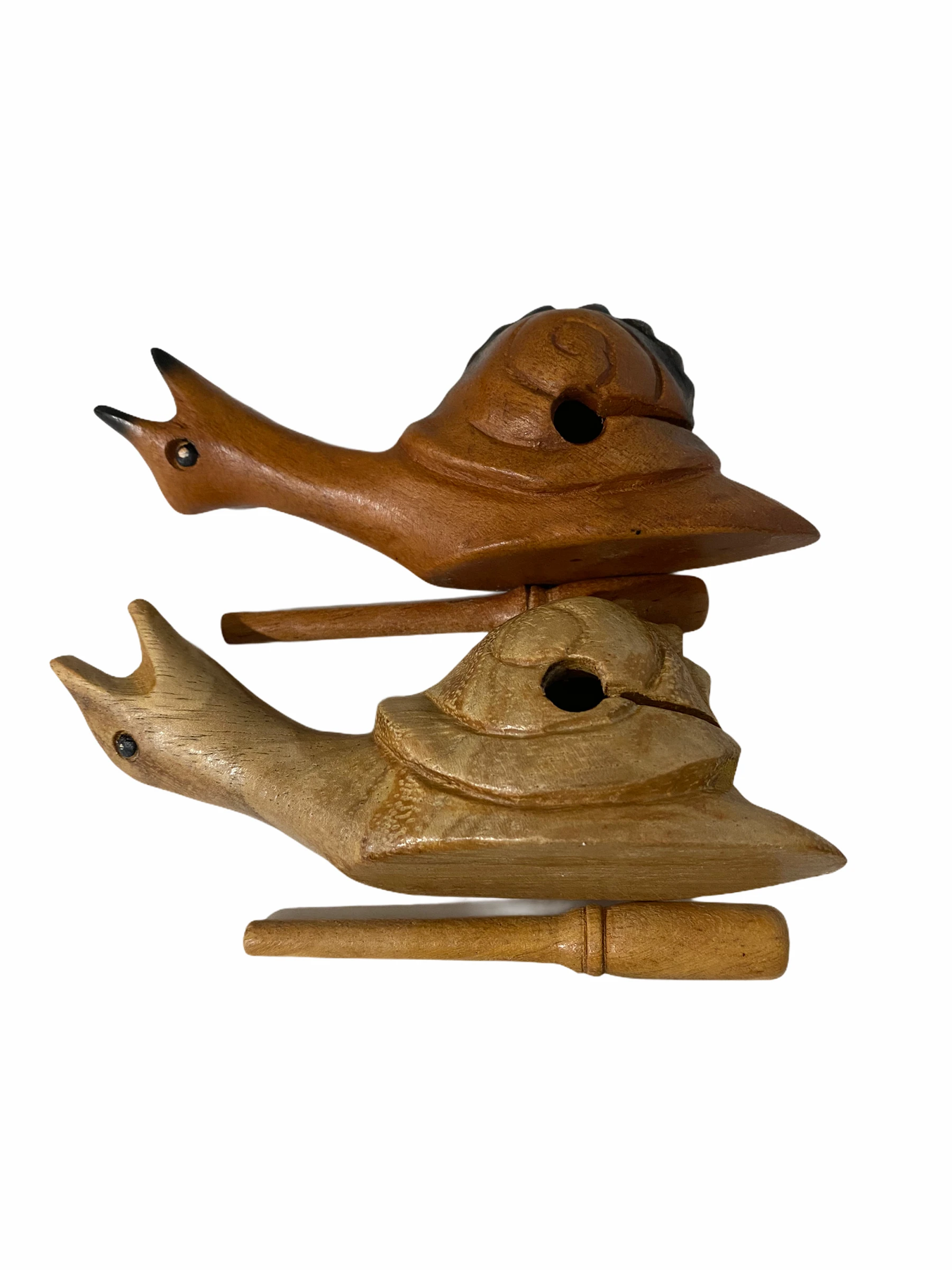 Wooden Musical Snail Percussion Instrument by Music Frog Co