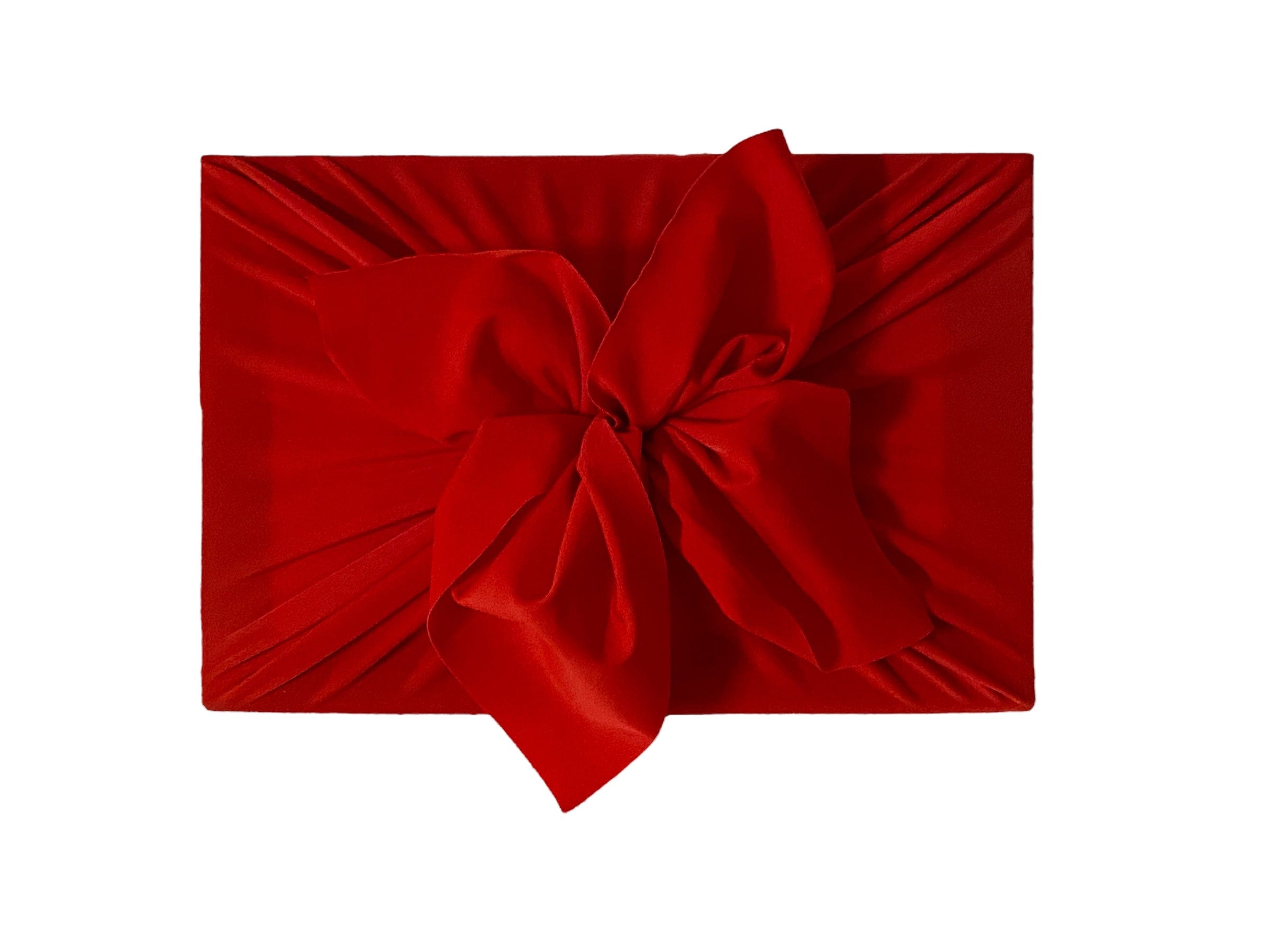 Small Reusable Cloth Furoshiki Gift Wrap | Bright Red
