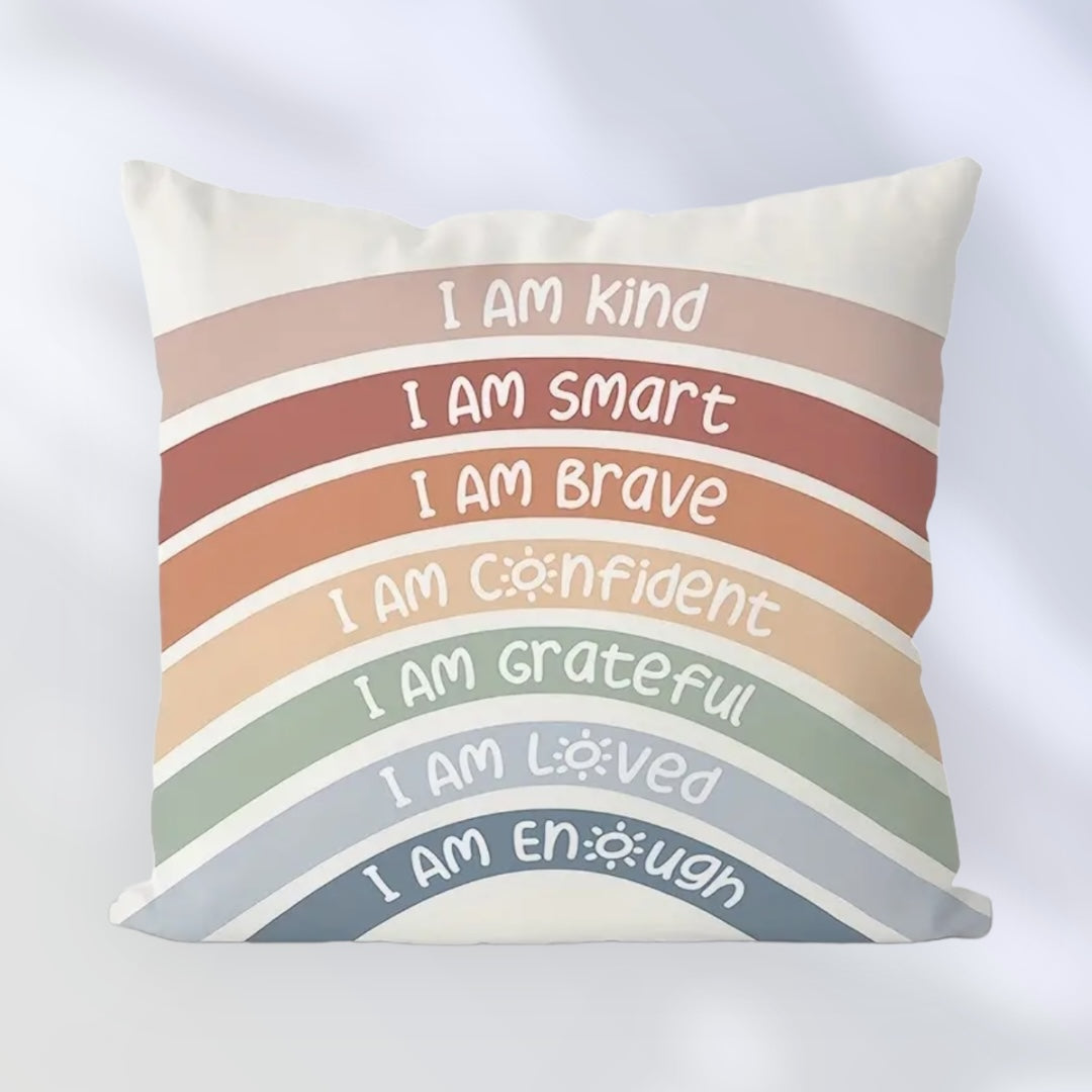 Positive Affirmations Decorative Pillow Cover