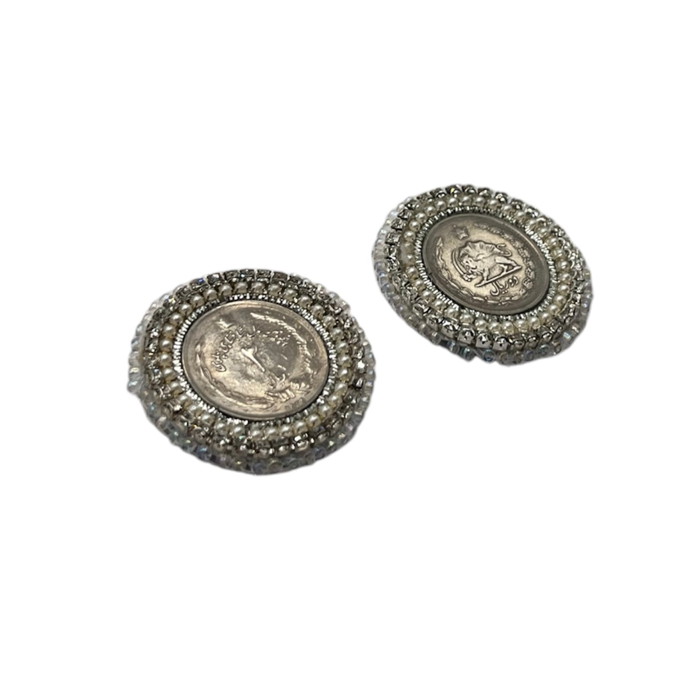 Silver Coin Mazaheri Earrings