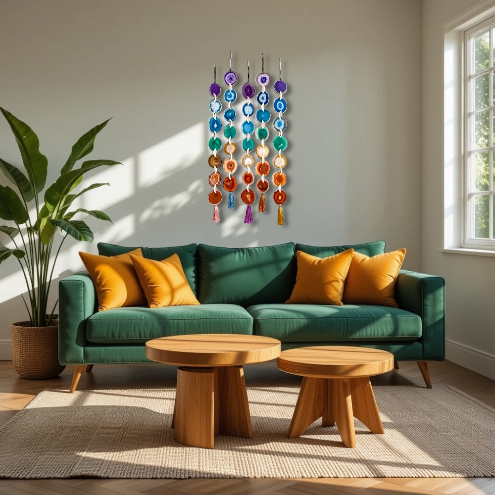 Chakra Agate Wall Hanging