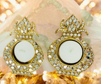 Kalash Shaped Mirror Diyas/ T-Light Holder