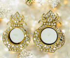 Kalash Shaped Mirror Diyas/ T-Light Holder
