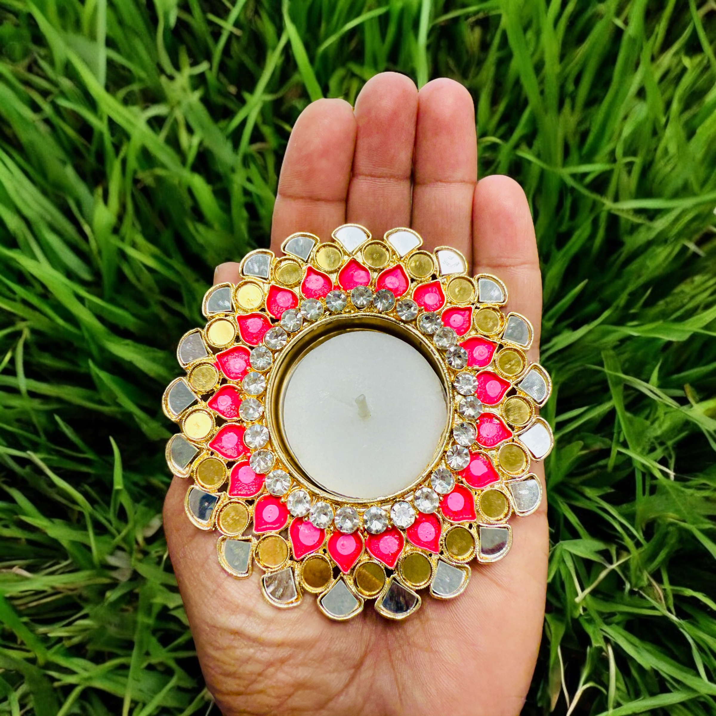 Ready-to-Gift Set- 2 Diyas in Gift Box with Happy Diwali Cutout