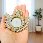 Mirrorwork Diya/T-Light Holder - Set of 2 - Return Gifts for Housewarming/Diwali/Puja