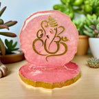 Resin Ganesha in Agate Texture -Perfect Return Gifts for Ganesh Chathurthi/Diwali/Puja
