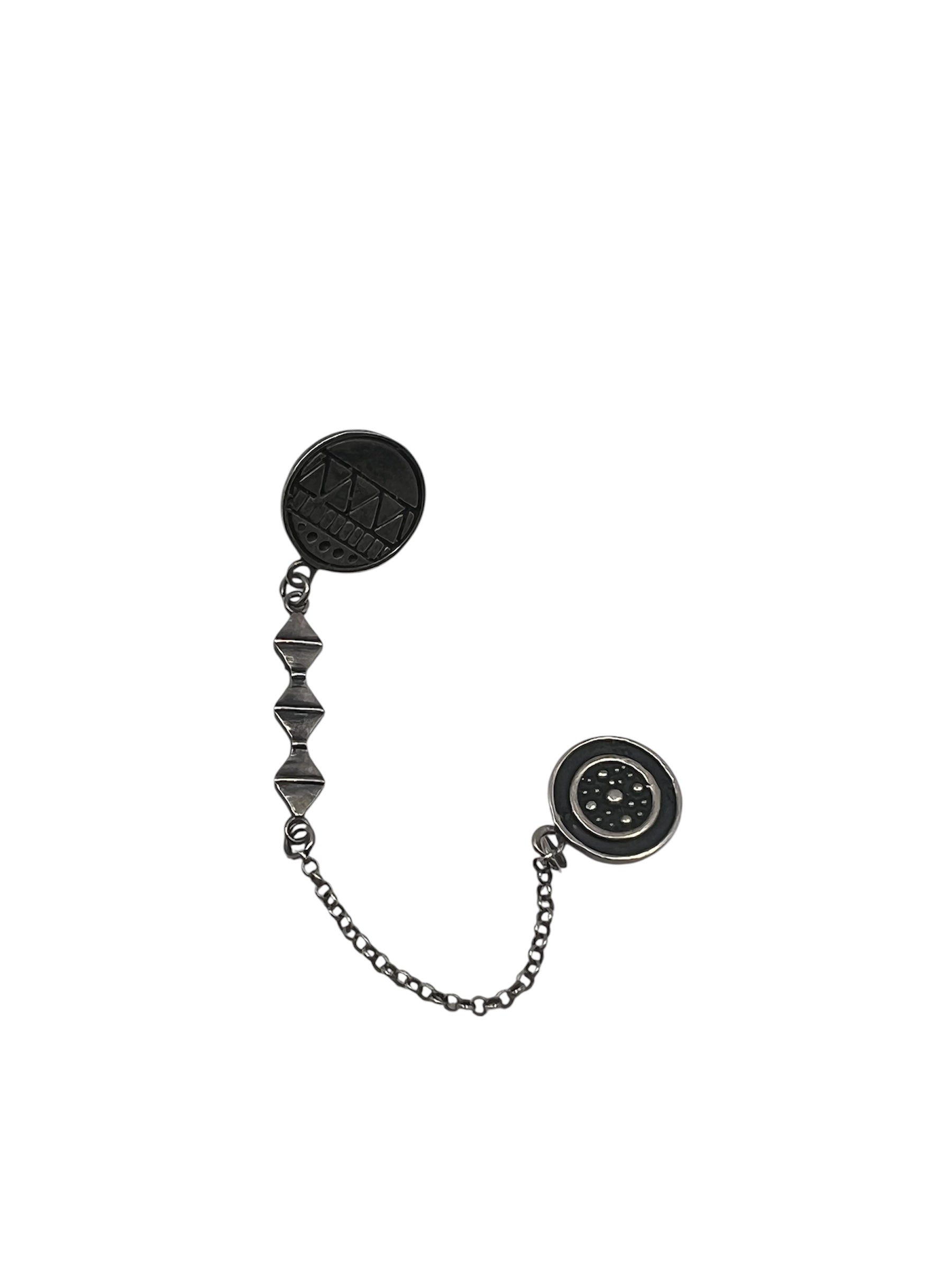 Unity Chain Silver Earring