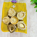 Lotus Urli with Tissue Bags Combo - Return Gifts for Housewarming, Diwali or Puja