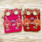 Lotus Theme Shubh Labh & Diya Combo