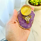 Designer Agate T Light Holder - Housewarming/Host Gift /Diwali Giff