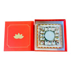 Kundan T Light Holder with Box Base Marble - Housewarming/Host Gift /Diwali Gift
