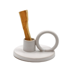 Pilar Ceramic Palo Santo & Candle Holder