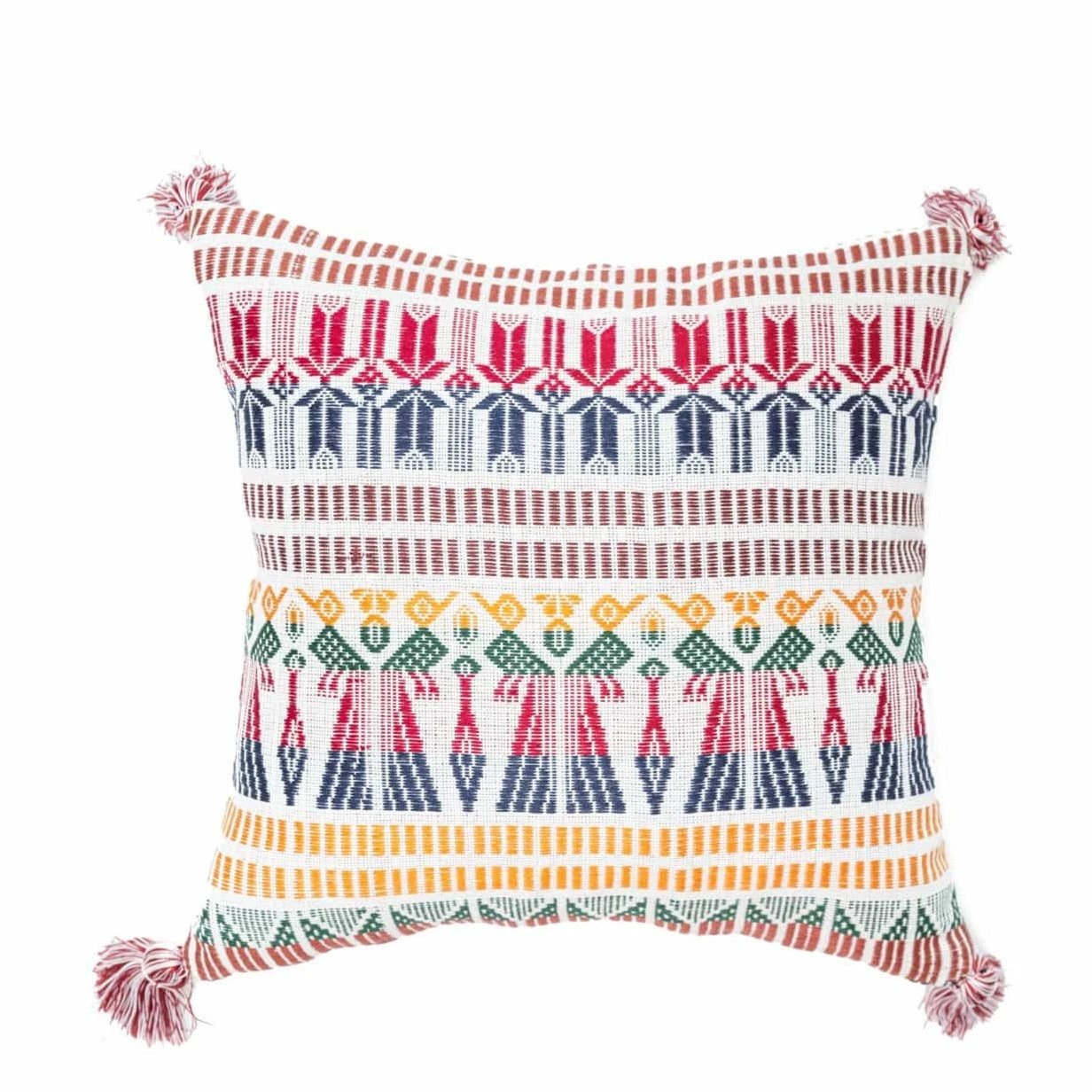 Guatemalan Brocade Throw Pillow by Upavim Crafts