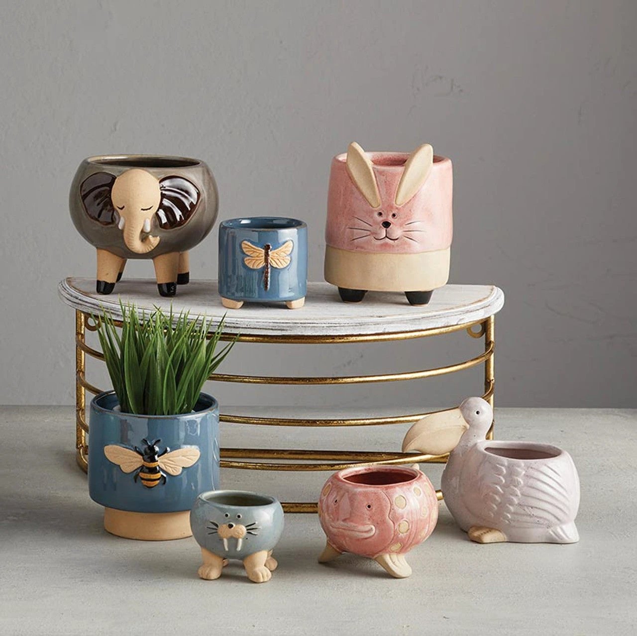 Pink Fish Mini Planter Pot | Tropical Shaped Fish Pot | 5" x 3" by The Bullish Store