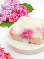 Pink Hydrangea Soap Scrub Bar by Ash & Rose