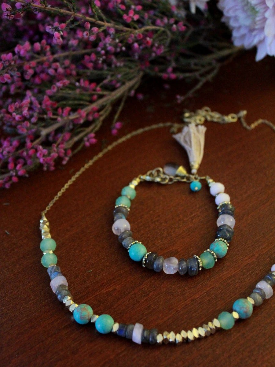 Playful Pastels Beaded Bracelet by Fair Anita