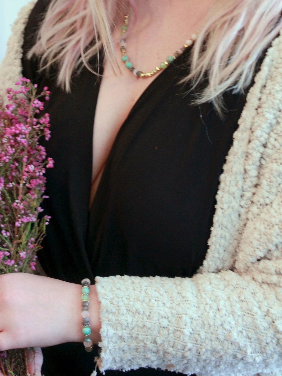 Playful Pastels Beaded Bracelet by Fair Anita