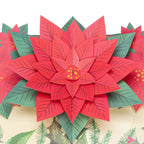Poinsettia Pop Up Christmas Card by Paper Love
