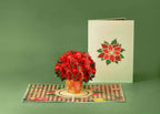 Poinsettias Plant Pop Up Card by Paper Love