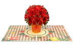 Poinsettias Plant Pop Up Card by Paper Love