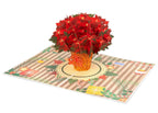 Poinsettias Plant Pop Up Card by Paper Love
