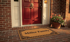 Polynesian Border Personalized Coir Mat