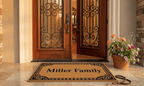 Polynesian Border Personalized Coir Mat