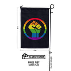 Rainbow Fist Garden Flag