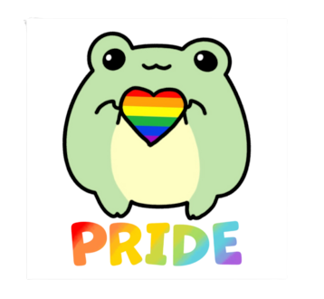 Pride Frog Sticker