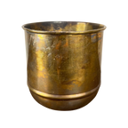 Aged Brass Primrose Pot