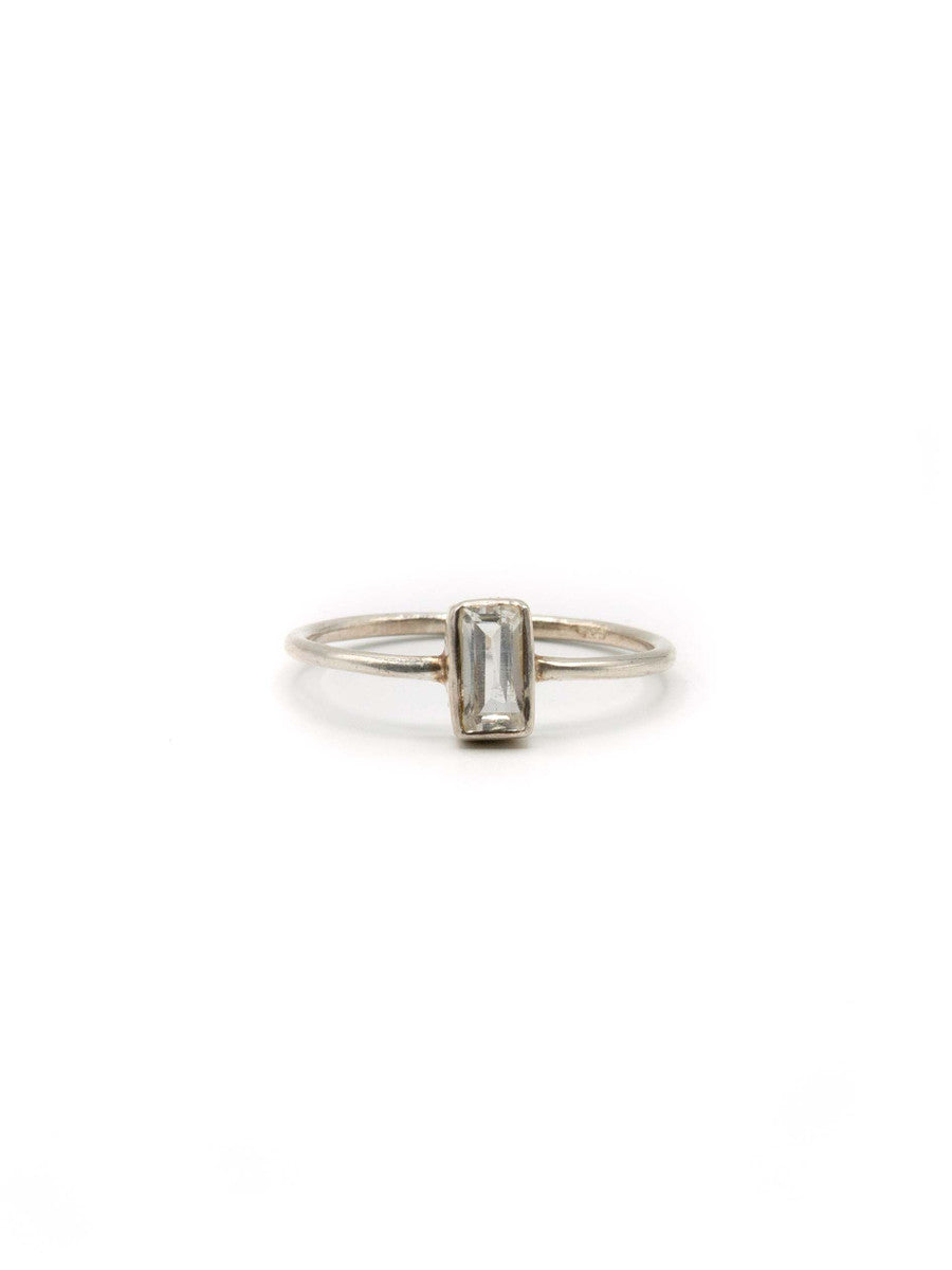 Prism Sterling Ring - Crystal