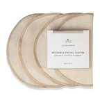 Set of 4 Reusable Facial Cloths by Slow North