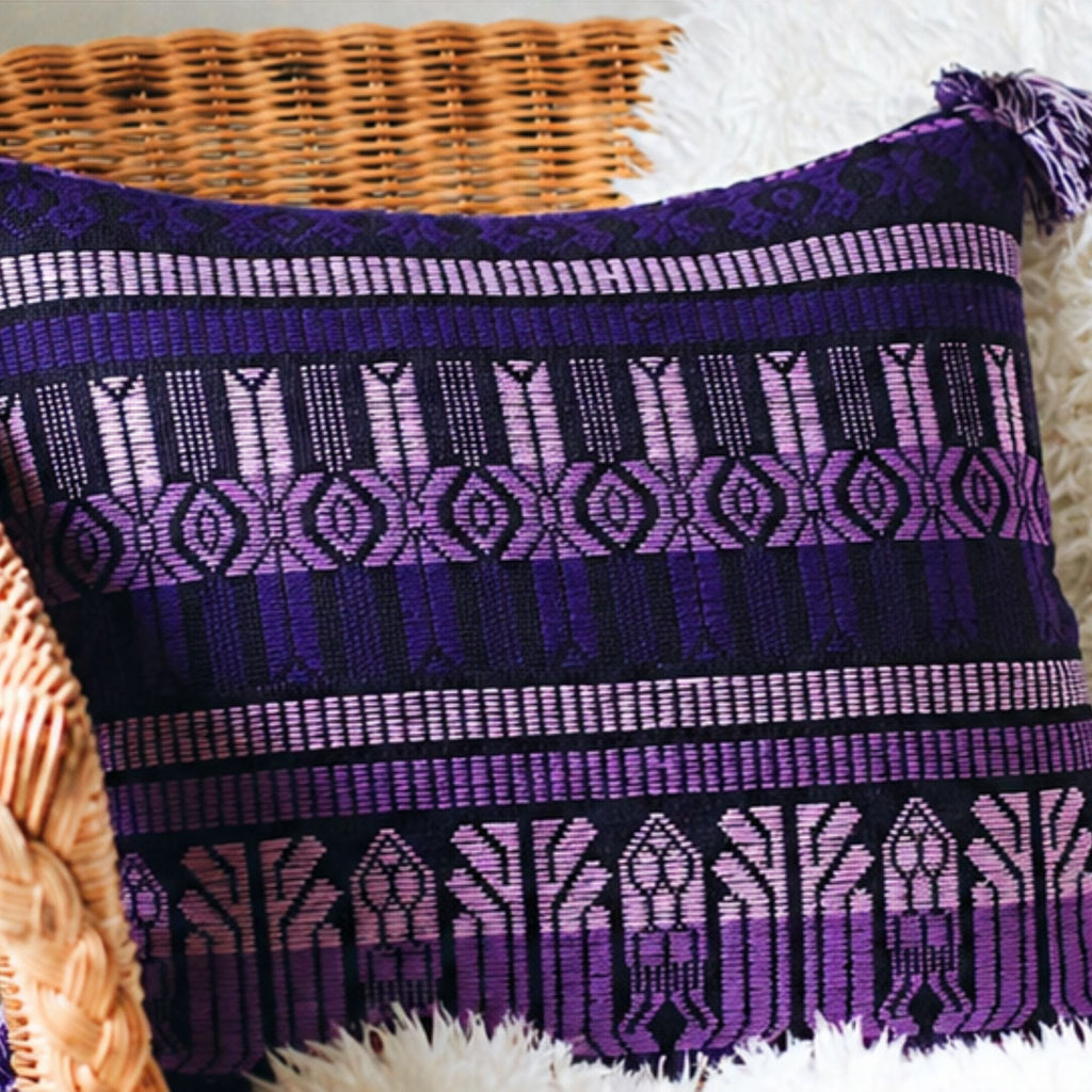 Guatemalan Brocade Throw Pillow